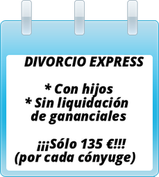 Divorcio Express Alicante con hijos sin liquidaci